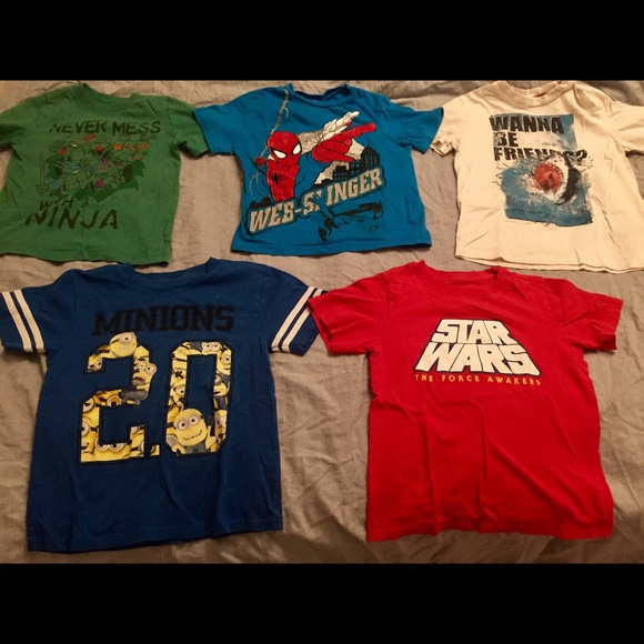 Marvel, Disney, Old Navy & Circa Other - *FP, 5T Boy Short Sleeve T - Shirt Bundle